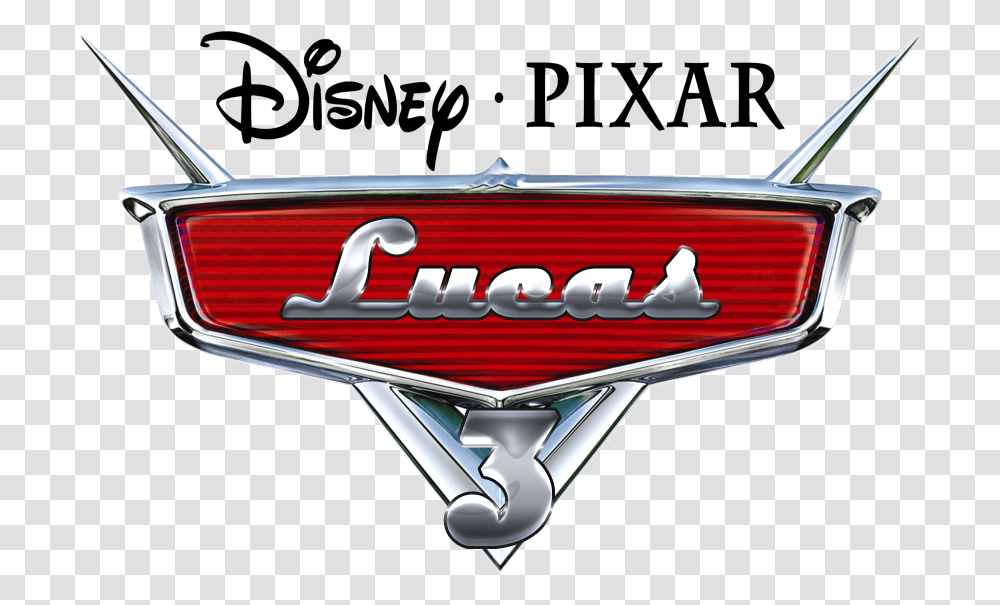 Cars 4 Logo Disney Cars Logo Lucas, Symbol, Trademark, Emblem, Vehicle Transparent Png
