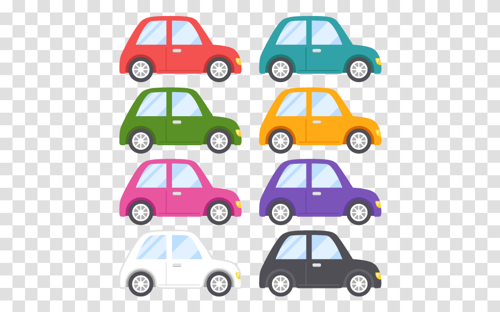 Cars 8 Colors Free And Vector Picaboo Free Vector Colorful Car Vector, Vehicle, Transportation, Alloy Wheel, Spoke Transparent Png