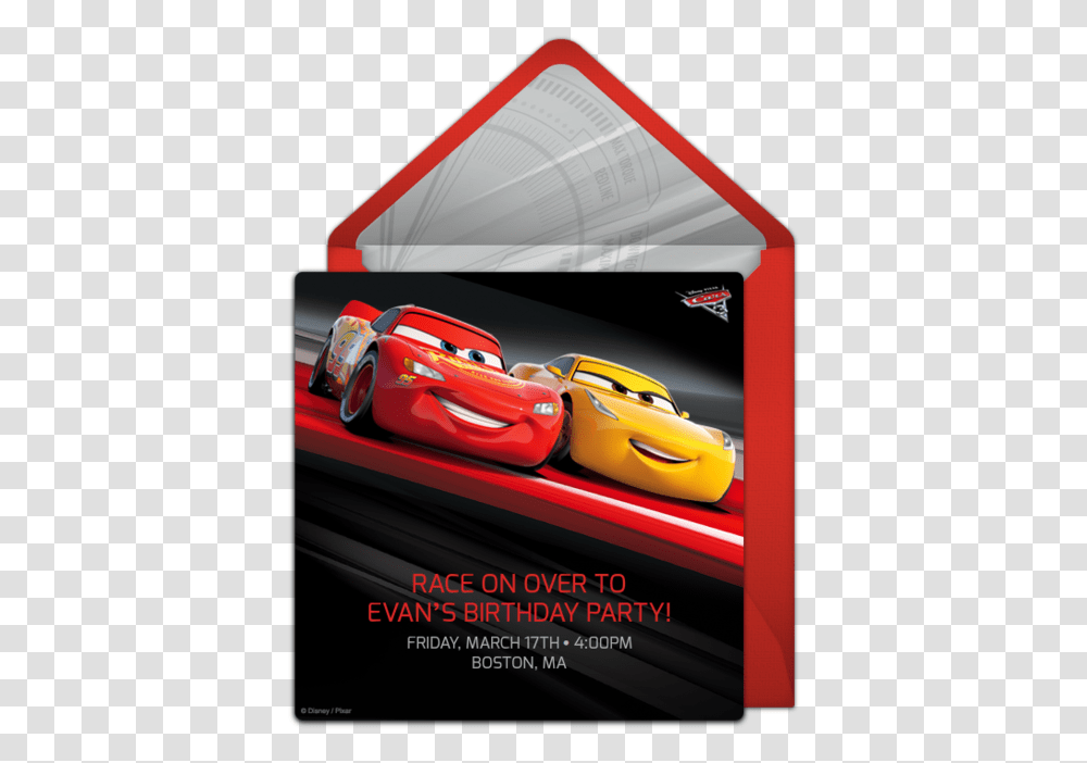 Cars Birthday Invitation Design, Vehicle, Transportation, Advertisement, Poster Transparent Png