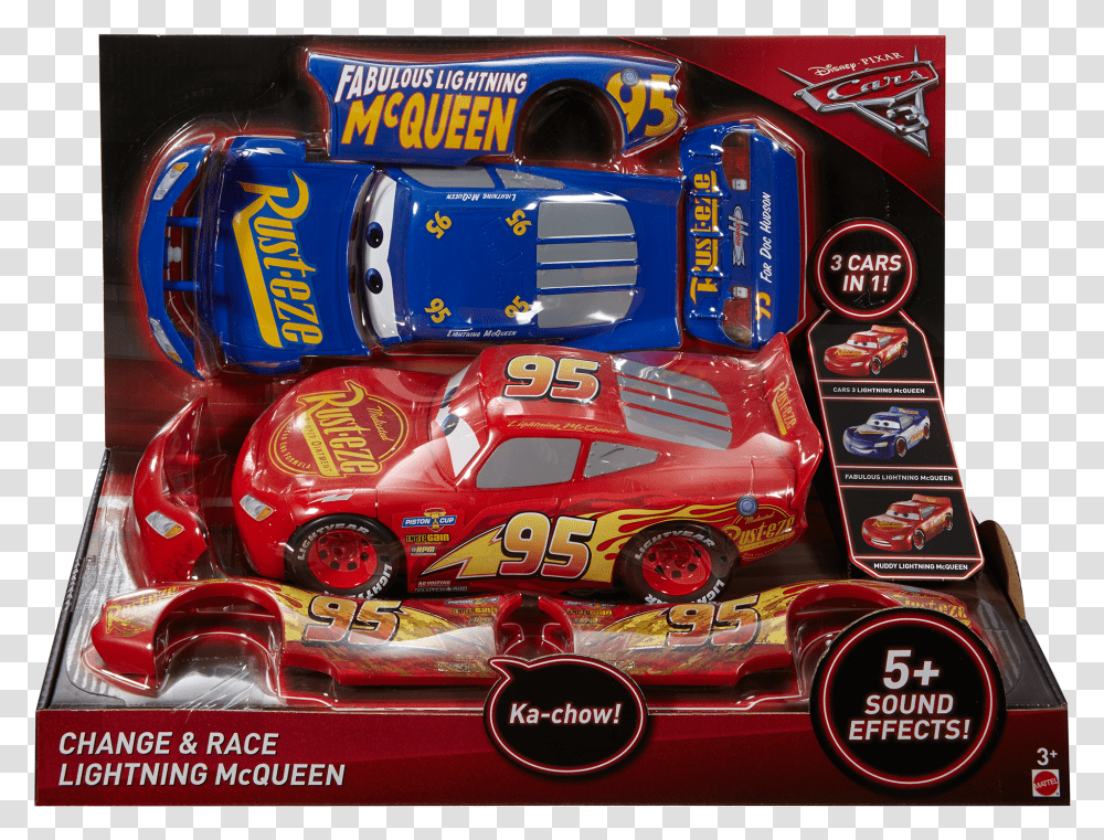 Cars Change Ampamp Lightning Mcqueen Cars 3 Toys Transparent Png
