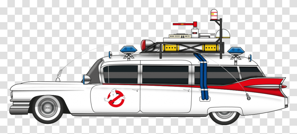 Cars Ghostbusters Ghostbusters Car Side View, Transportation, Vehicle, Roof Rack, Van Transparent Png