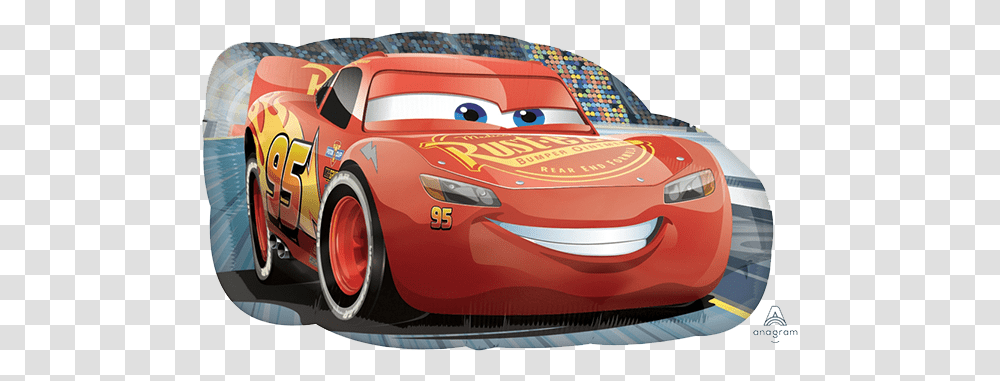 Cars Lightning Mcqueen Supershape Balloon Disney Cars 3 Lightning Mcqueen, Sports Car, Vehicle, Transportation, Automobile Transparent Png