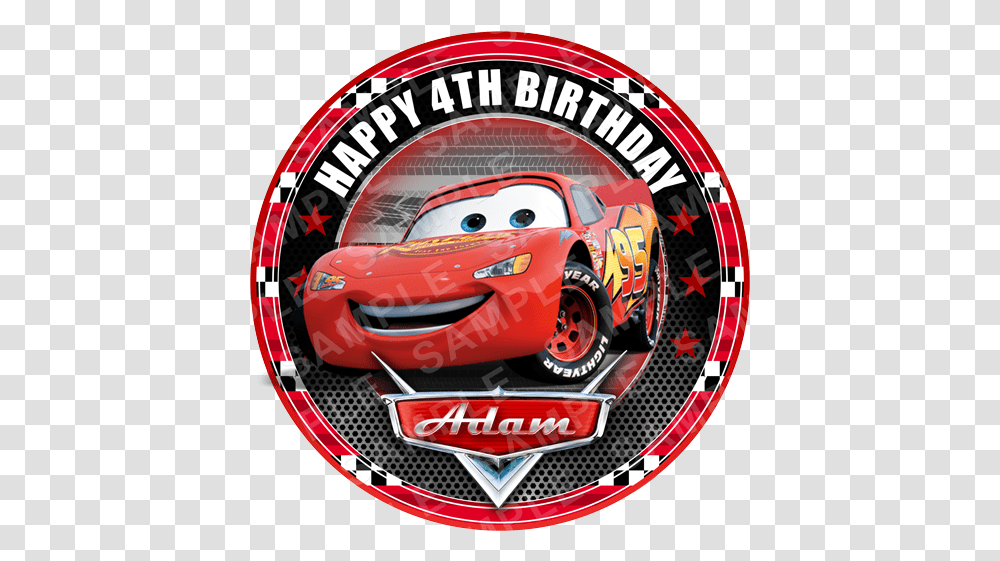 Cars Movie Archives Edible Cake Toppers Ireland Cars Disney, Logo, Symbol, Wheel, Machine Transparent Png