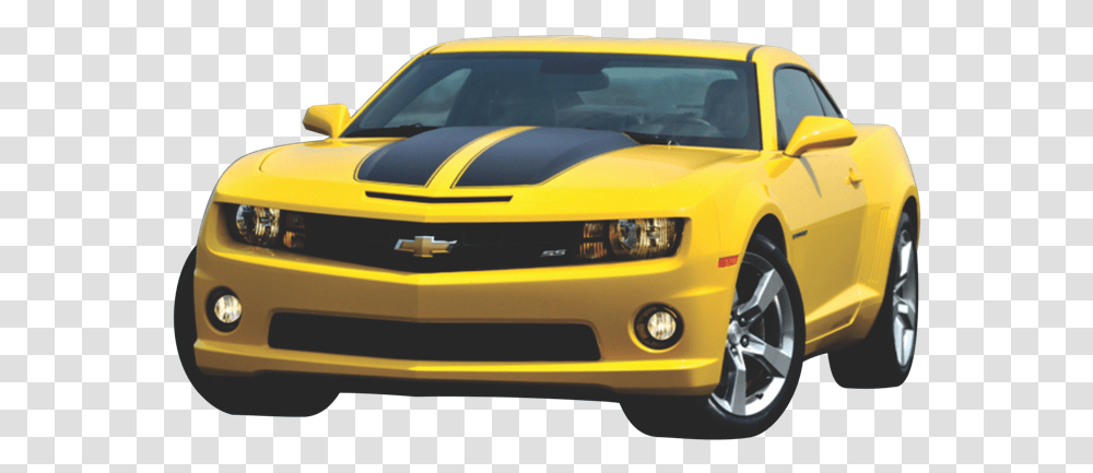 Cars Yellow Camaro, Vehicle, Transportation, Wheel, Machine Transparent Png