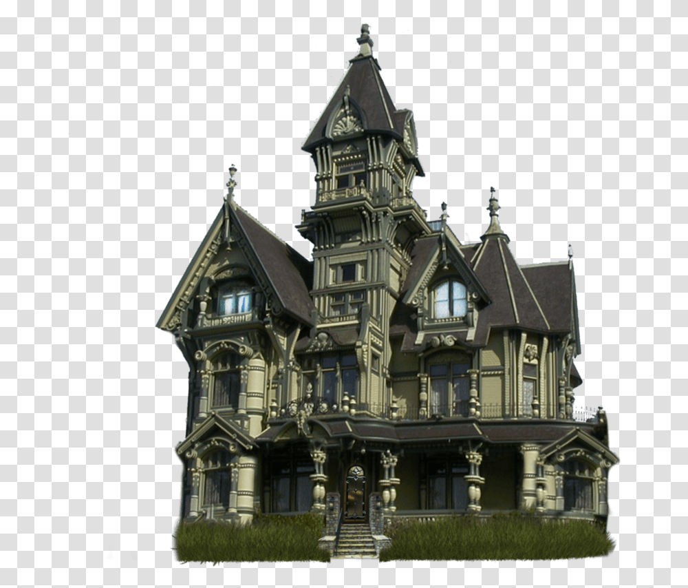 Carson Mansion, Spire, Tower, Architecture, Building Transparent Png