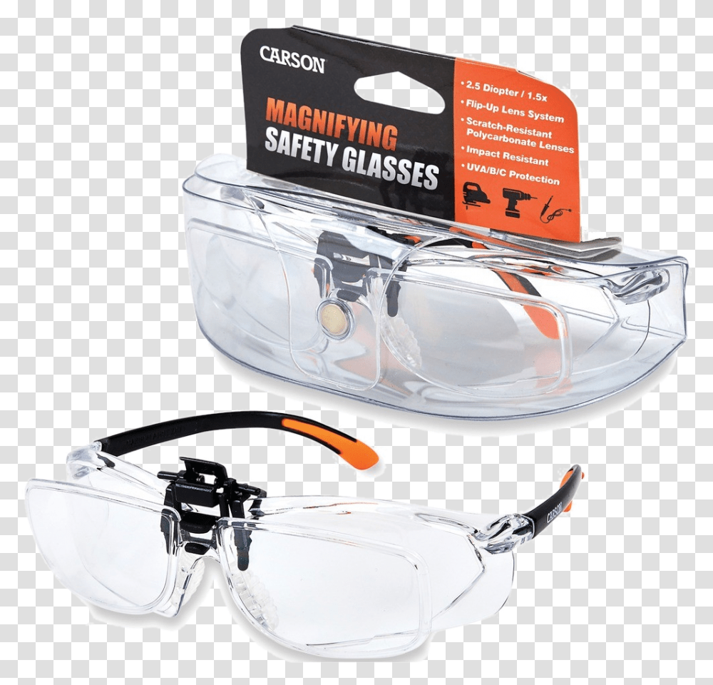 Carson Optical Vm 20 Magnifying Safety GlassesClass Clip On Magnifiers Safety Glasses, Goggles, Accessories, Accessory Transparent Png
