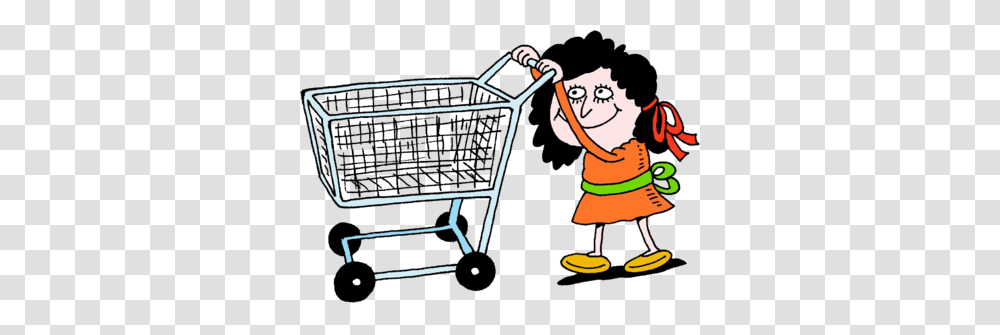 Cart Clipart Shopping Cart, Person, Sport, Hair, Croquet Transparent Png