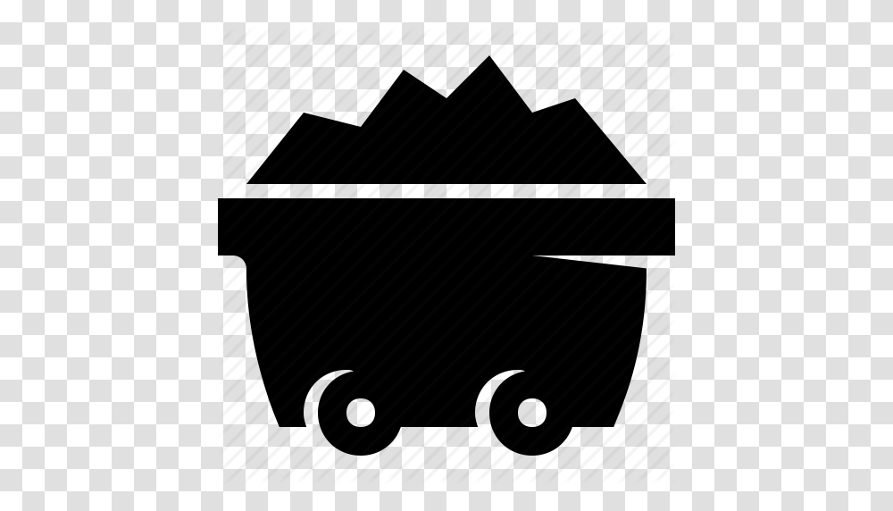 Cart Coal Mine Mining Ore Trolley Icon, Piano, Leisure Activities, Musical Instrument, Van Transparent Png