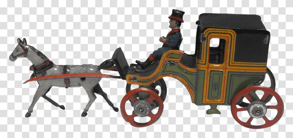 Cart Drawing Carriage Horse Drawn Carriage, Person, Outdoors, Nature, Helmet Transparent Png