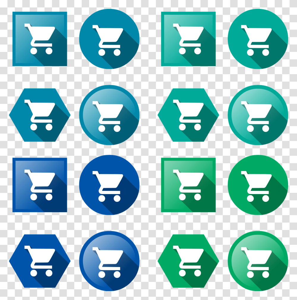 Cart Purchases Sales Free Picture Simbolo De Compras, Green, Recycling Symbol, Road Transparent Png
