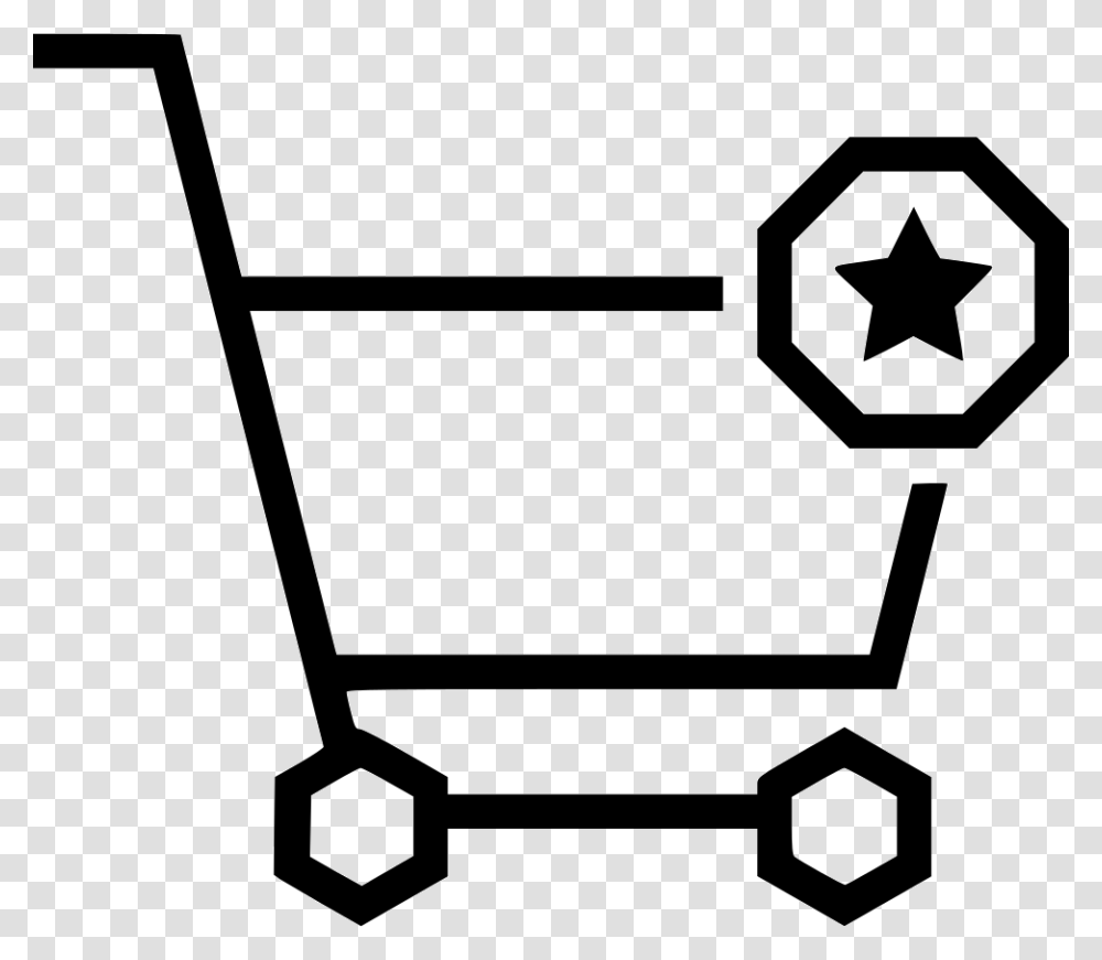 Cart Star Favorite Heart Bookmark Strolley Shopping Cart, Lawn Mower, Tool, Stencil Transparent Png