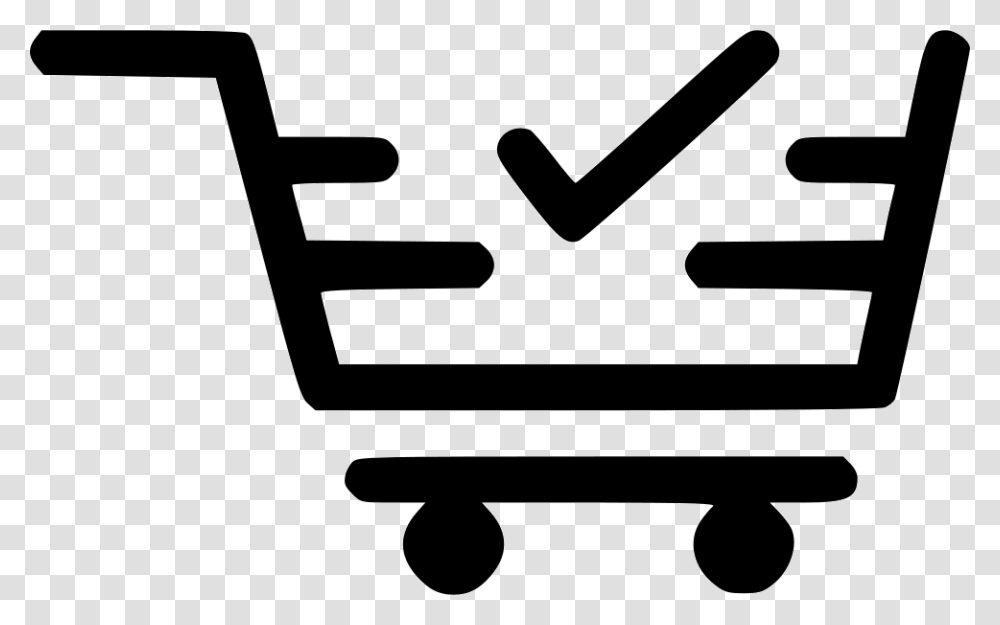 Cart Tick, Shopping Cart, Vehicle, Transportation, Stencil Transparent Png