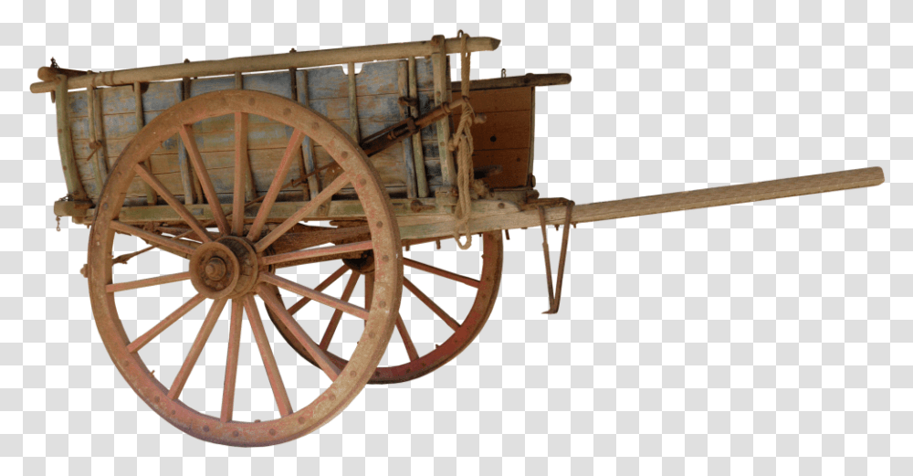 Cart Wooden Barrow Handcart Dare Wheel Spokes Bullock Cart Clipart, Machine, Vehicle, Transportation, Wagon Transparent Png