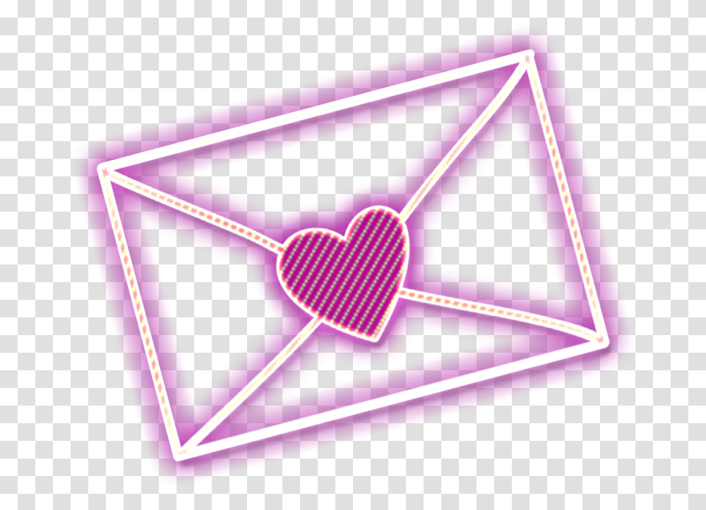 Carta Neon Heart, Star Symbol, Triangle, Wand Transparent Png