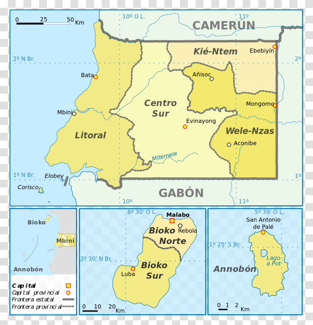 Carte De La Guine Quatoriale, Map, Diagram, Atlas, Plot Transparent Png