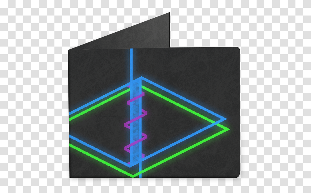 Carteira Trixel Beams De Lucas Trujillosna Triangle, Light, Neon, Monitor, Screen Transparent Png