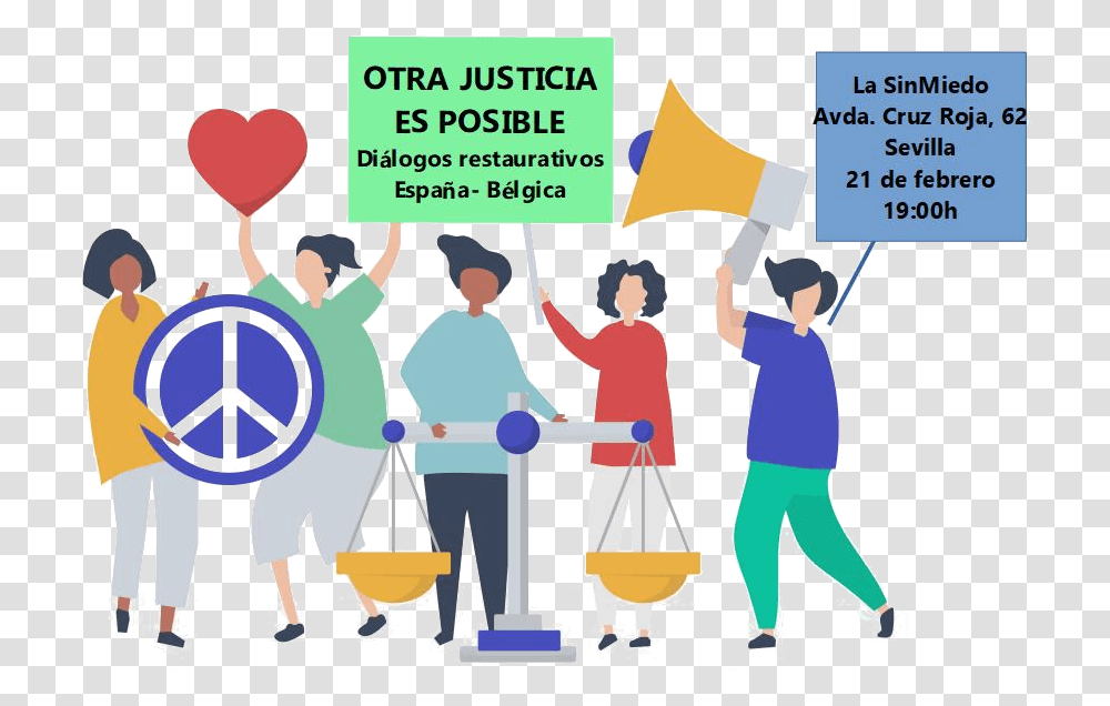 Cartel Del Evento Otra Justicia Es Posible Human Right Vector, Person, Crowd, People Transparent Png