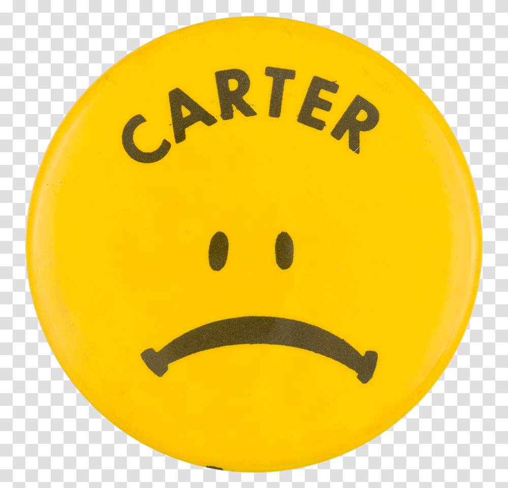 Carter Sad Face Smileys Button Museum Smiley, Logo, Trademark, Tennis Ball Transparent Png