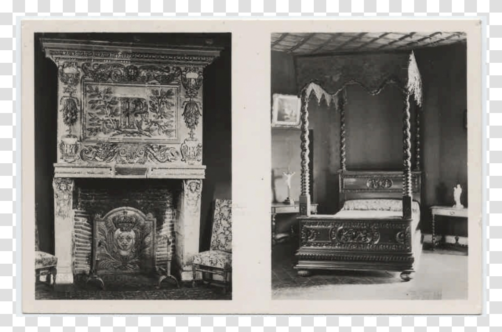 Cartes Postales De La Collection Des Archives Dpartementales, Fireplace, Indoors, Hearth, Furniture Transparent Png