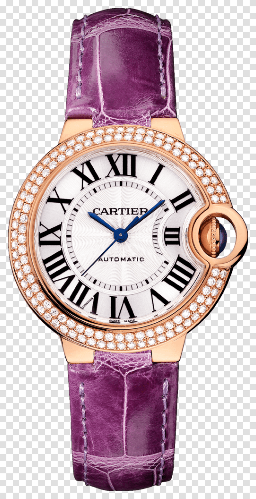 Cartier Ballon Bleu De Cartier Rose Gold Watch Watches, Wristwatch, Clock Tower, Architecture, Building Transparent Png