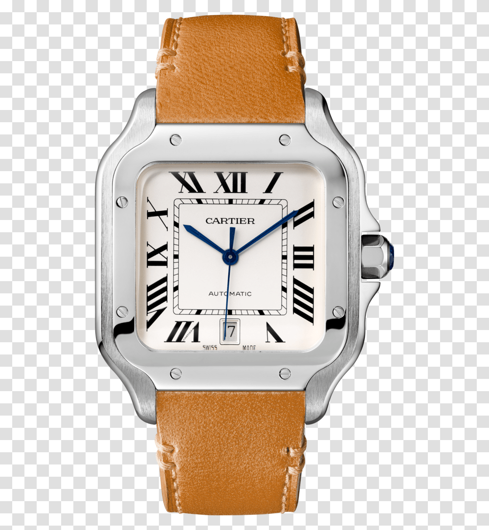 Cartier Gold Mens Watch, Wristwatch Transparent Png