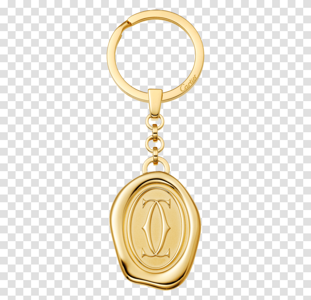 Cartier Keyring, Gold, Pendant, Locket, Jewelry Transparent Png