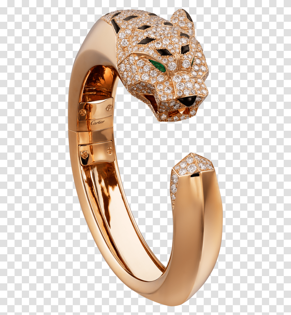 Cartier Panther Bracelet White Gold And Diamonds, Accessories, Jewelry, Ring Transparent Png