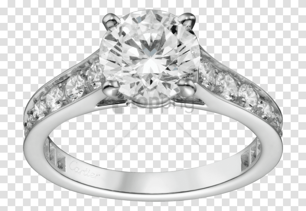 Cartier Solitaire, Accessories, Accessory, Jewelry, Silver Transparent Png