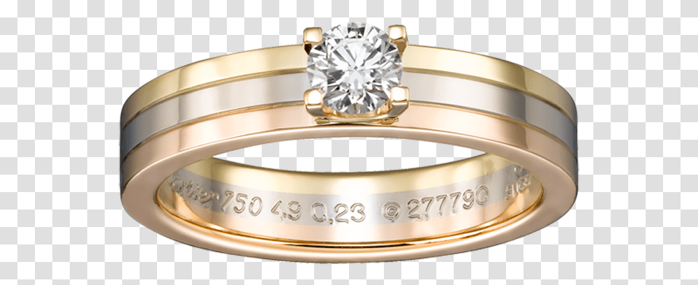 Cartier Solitaire Ring 3 Color, Accessories, Accessory, Jewelry, Gold Transparent Png