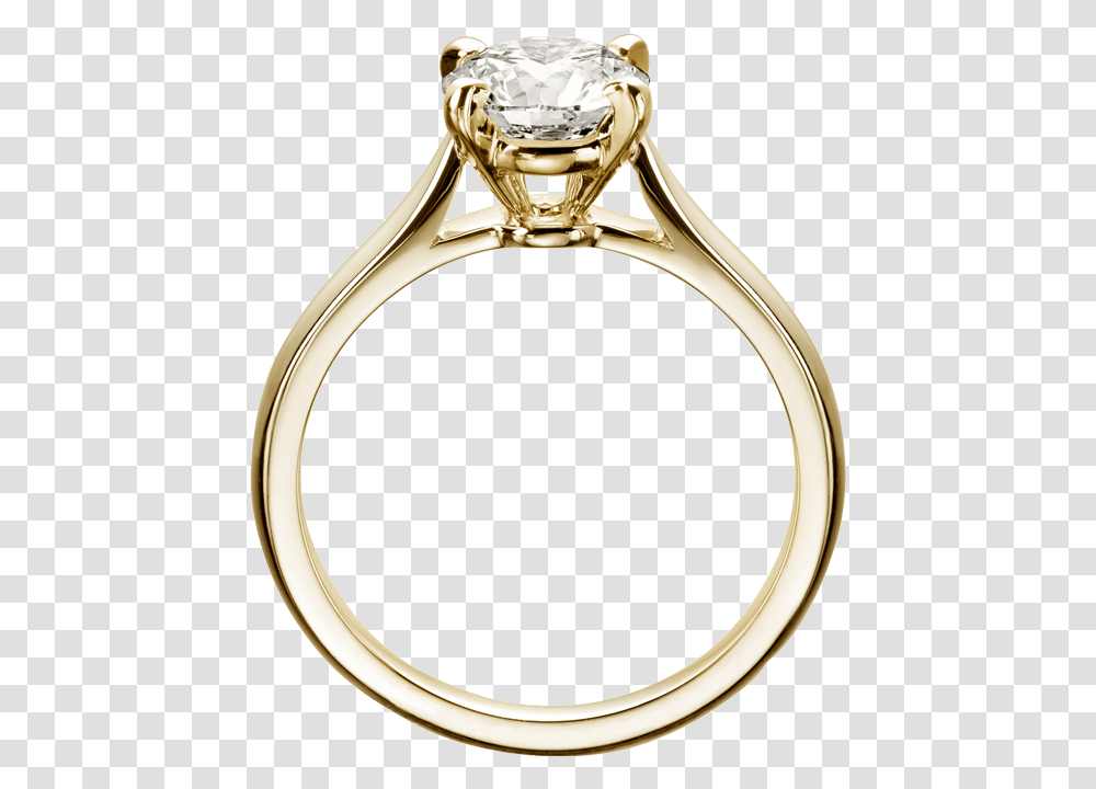 Cartier Solitaire Ring Gold, Jewelry, Accessories, Accessory, Diamond Transparent Png