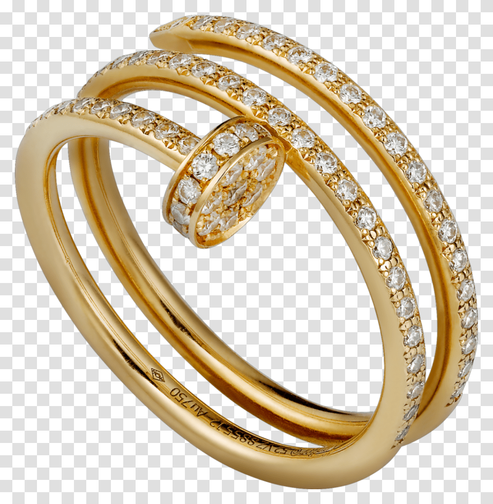 Cartier Un Clou Ring Diamond, Jewelry, Accessories, Accessory, Gold Transparent Png