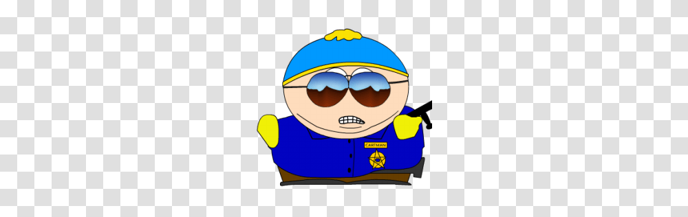 Cartman Cop Zoomed Icon South Park Iconset Sykonist, Helmet, Sunglasses, Accessories Transparent Png