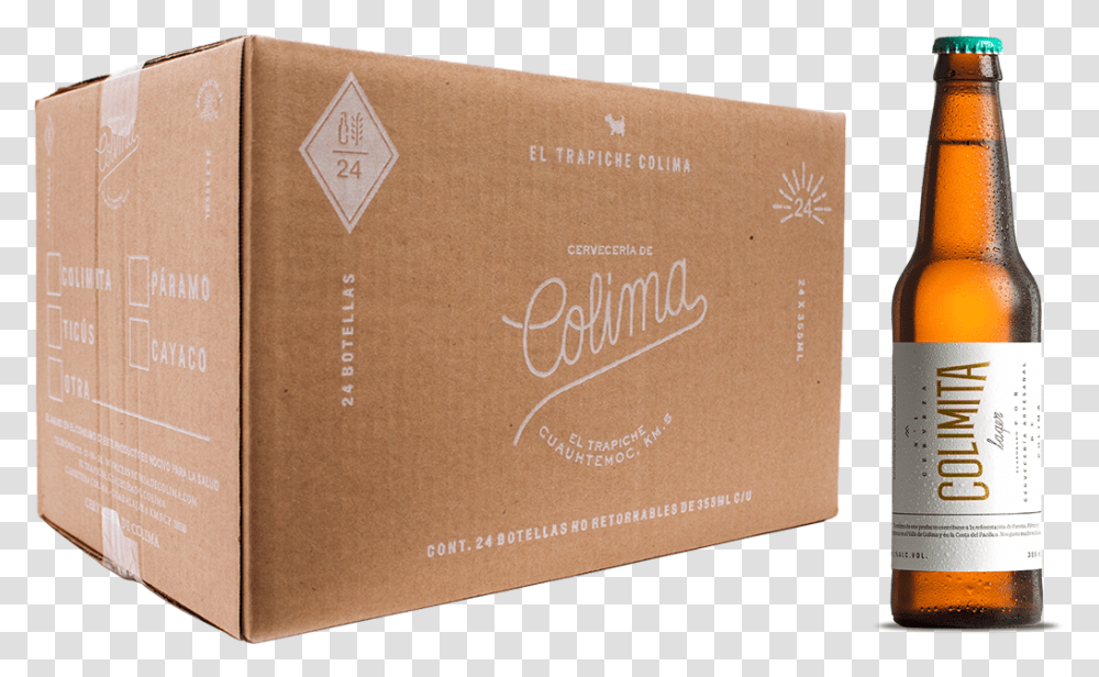 Cartn 24 Piezas Colimita Cerveza Colimita, Paper, Box, Beer Transparent Png