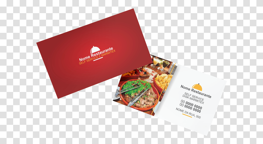 Carto De Visita Restaurante E Marmitex Modelo Cartao De Desconto Para Restaurante, Paper, Business Card, Advertisement Transparent Png