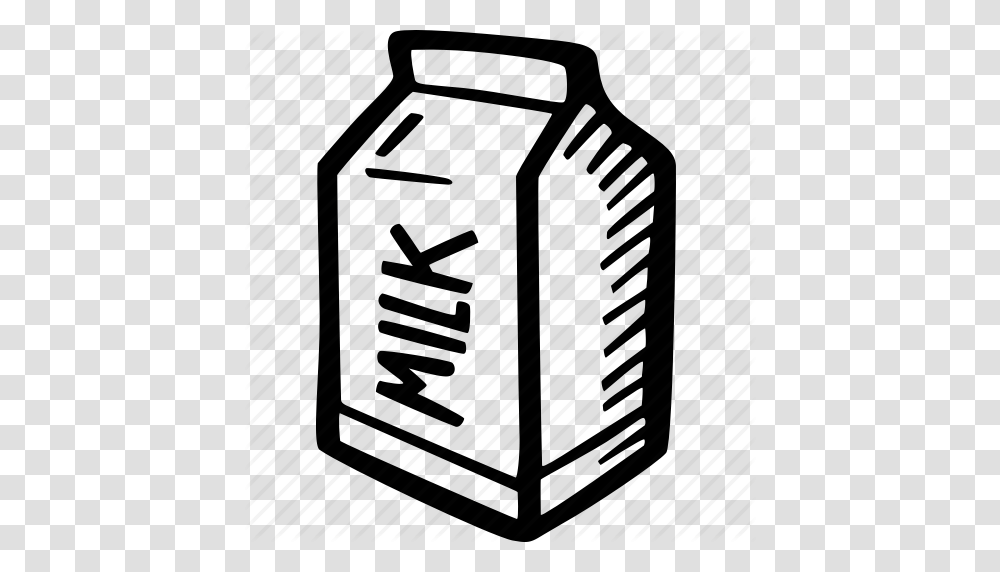 Carton Cream Hand Drawn Milk Icon, Bottle, Ink Bottle Transparent Png