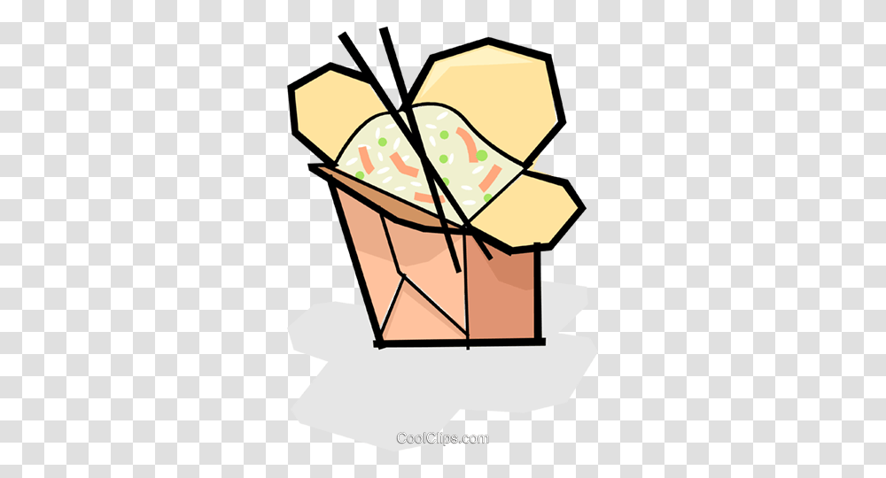 Carton Of Rice With Chopsticks Royalty Free Vector Clip Art, Bucket Transparent Png