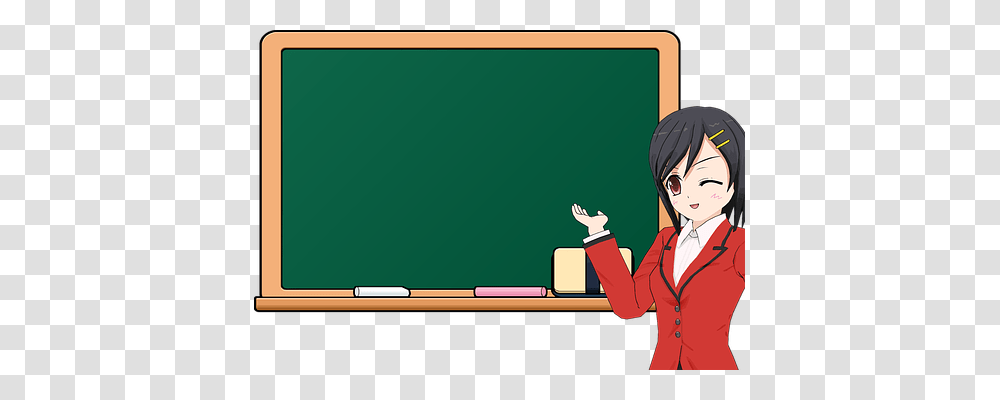 Cartoon Person, Blackboard, Human, Teacher Transparent Png
