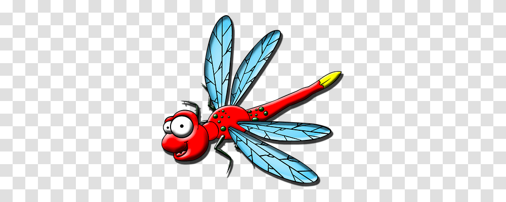 Cartoon Emotion, Dragonfly, Insect, Invertebrate Transparent Png