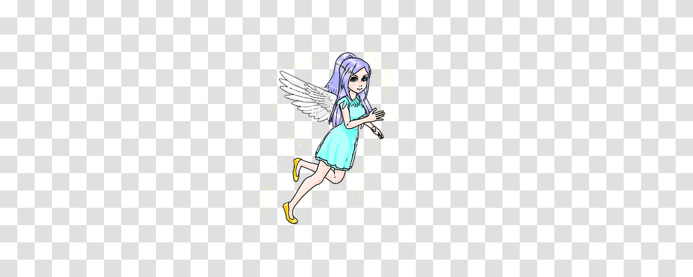 Cartoon Person, Angel, Leaf Transparent Png