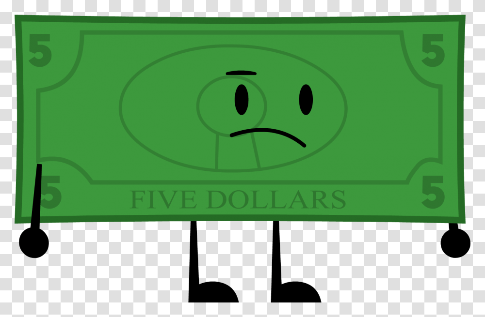 Cartoon 5 Dollar Bill, Clock, Label, Digital Clock Transparent Png