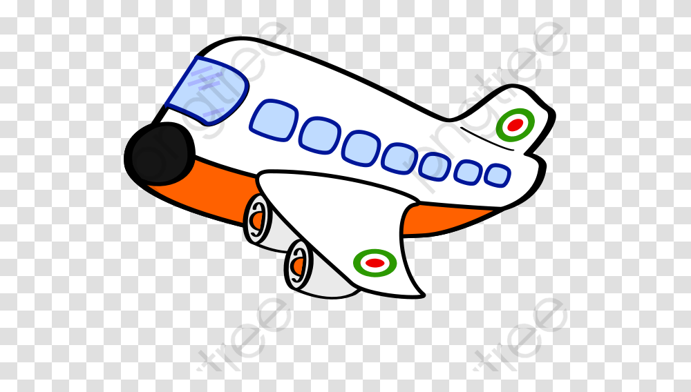 Cartoon Aircraft Commercial Cute Airplane Clipart Background, Vehicle, Transportation, Airliner, Takeoff Transparent Png