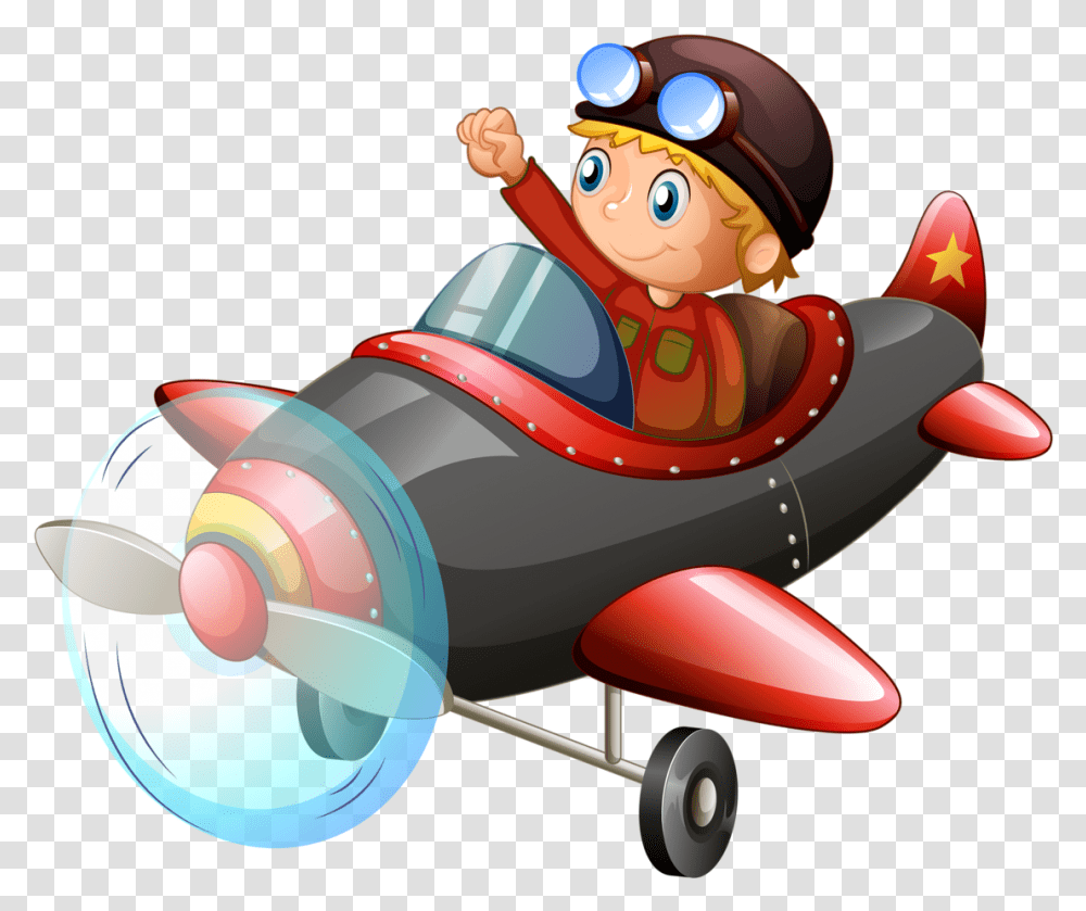 Cartoon Airplanes, Toy, Machine, Propeller Transparent Png