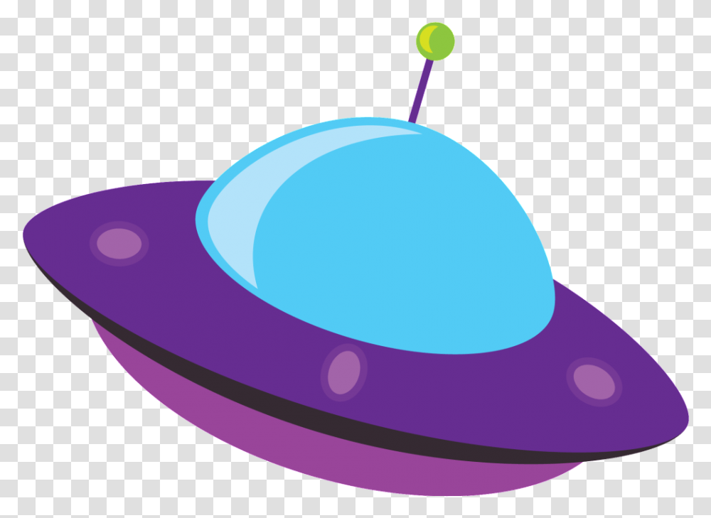 Cartoon Alien Flying Saucer Element Space Ship Alien Spaceship Cartoon, Purple, Baseball Cap, Hat Transparent Png