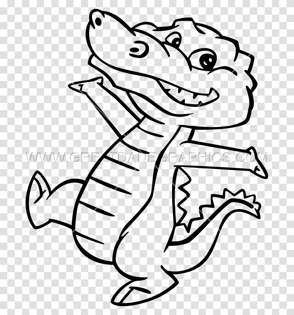 Cartoon Alligator, Animal, Invertebrate, Insect, Label Transparent Png