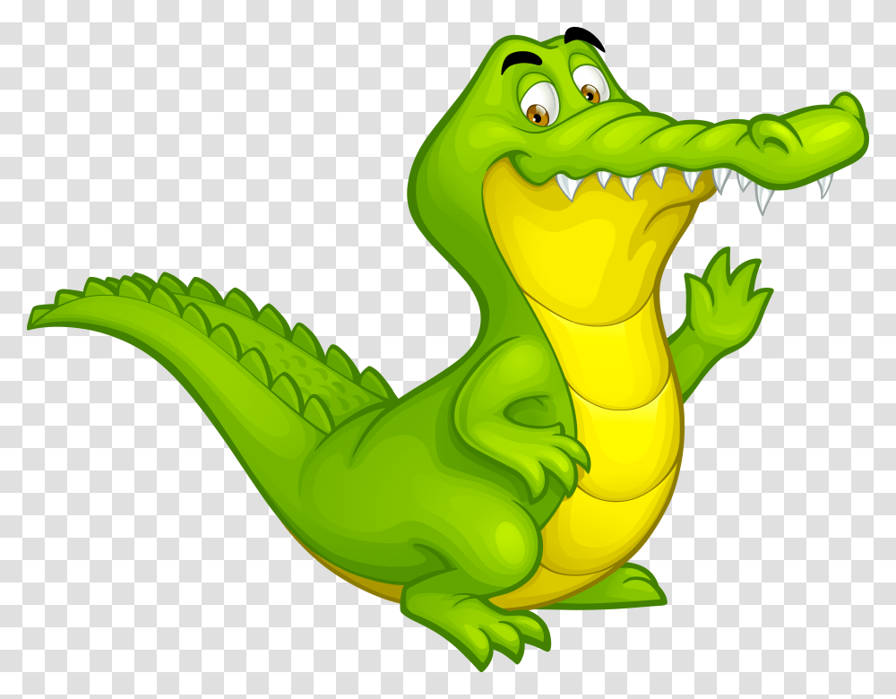 Cartoon Alligator Cute Alligator Cartoon Crocodile, Reptile, Animal, Dinosaur, Banana Transparent Png