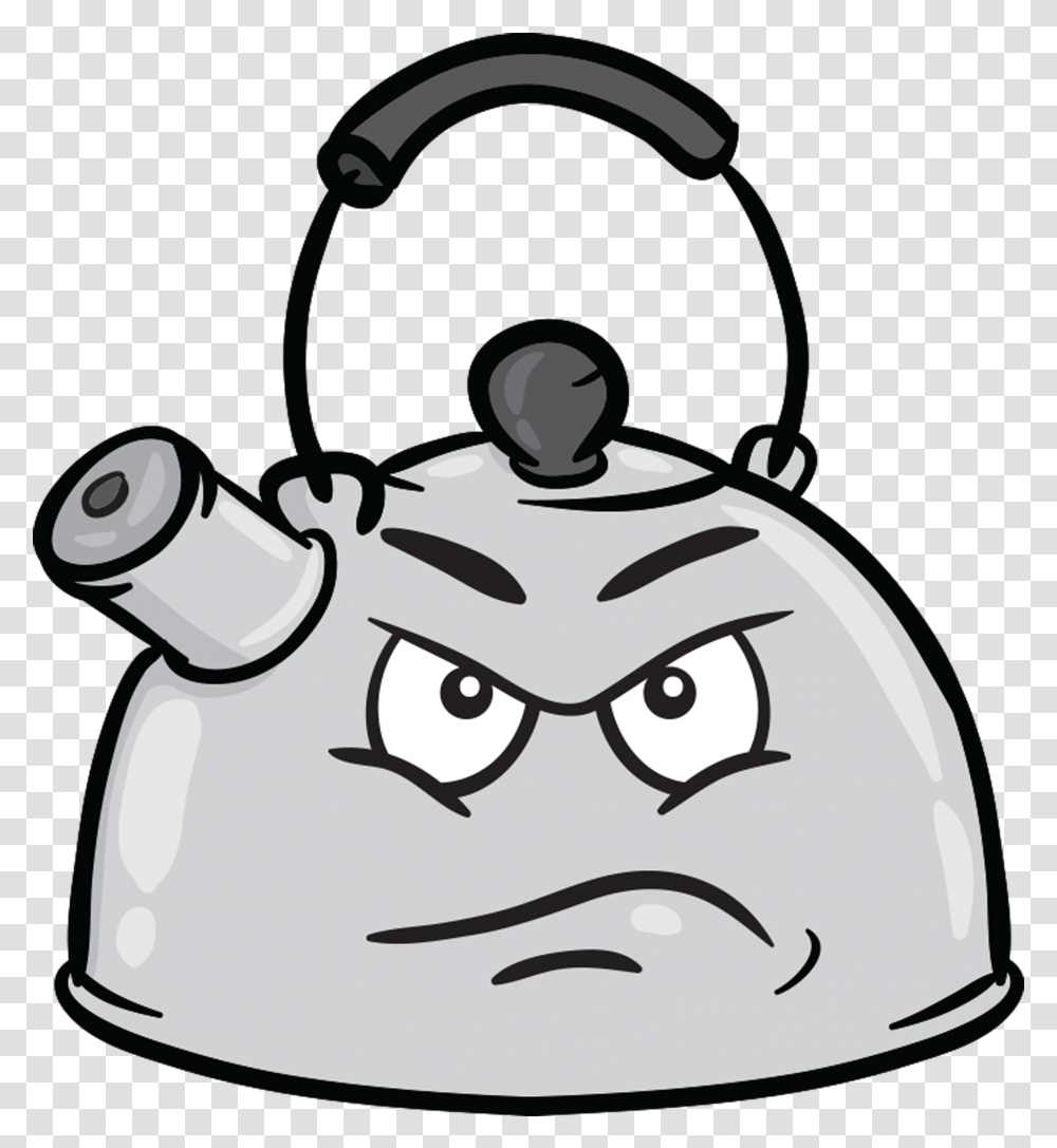 Cartoon Angry Beer Bottle, Kettle, Pot, Pottery, Lawn Mower Transparent Png