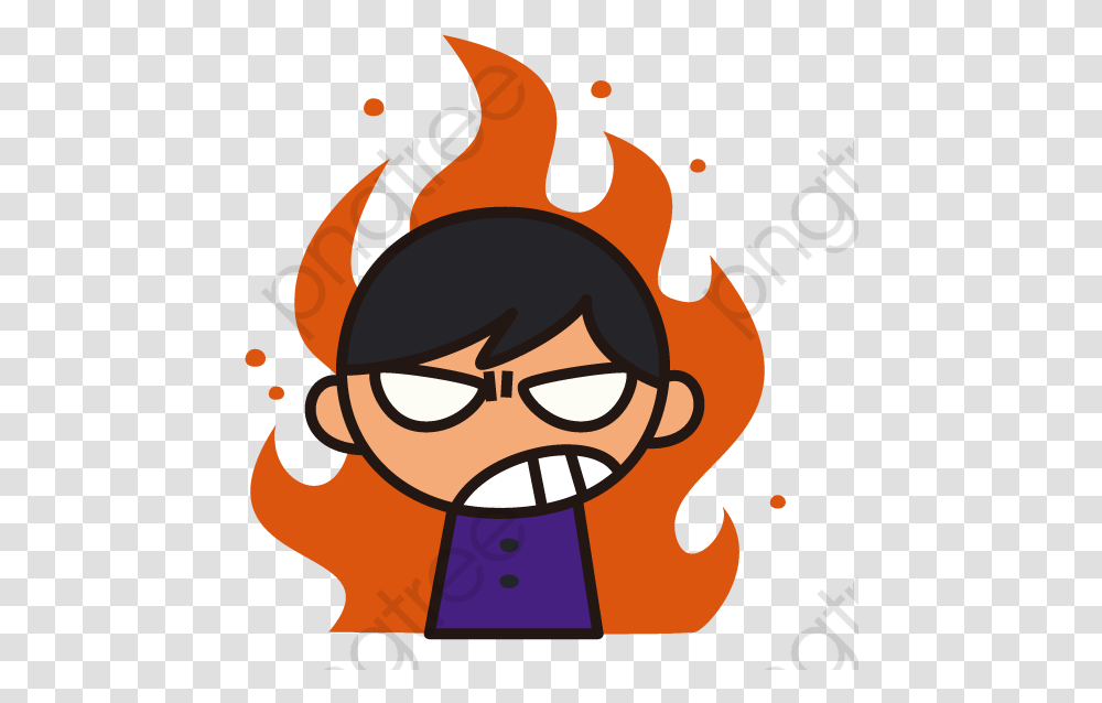 Cartoon Angry Boy Angry Clipart Boy Angry Clipart, Fire, Cello, Musical Instrument Transparent Png