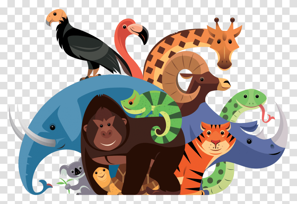 Cartoon Animal Humans And Animals, Person, Doodle, Drawing, Vegetation Transparent Png