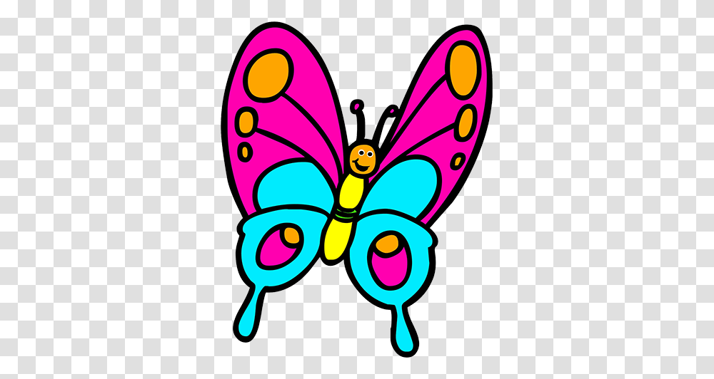 Cartoon Animals Clipart Butterfly, Floral Design, Pattern, Scissors Transparent Png