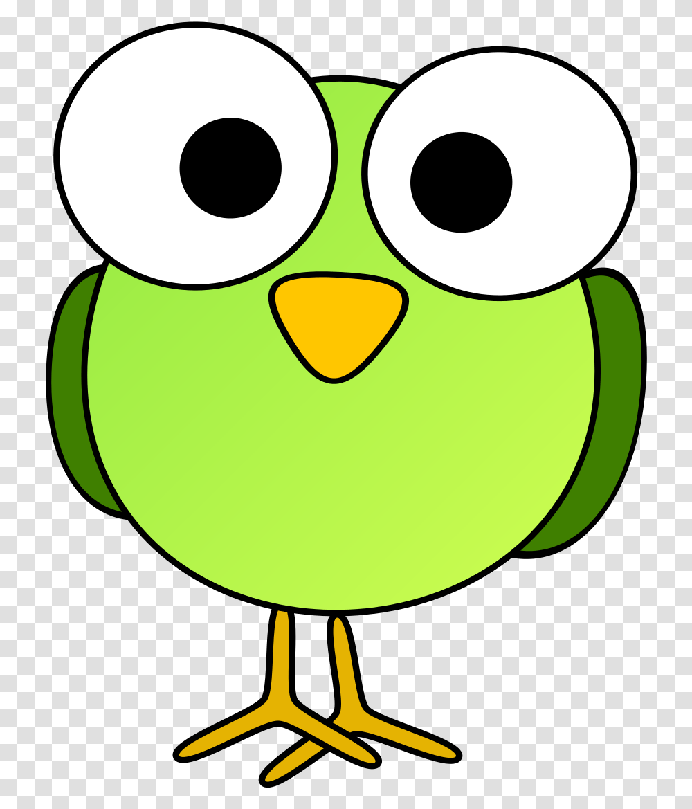 Мультяшная зеленая птичка